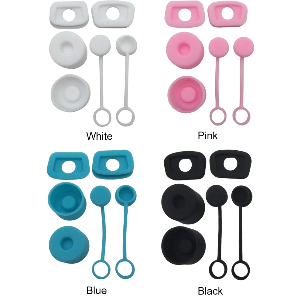 Silicone 6pcs Straw Cover Spill Stopper Reusable Straw Caps Stopper Washable Dustproof Environmentally Water Bottle Accessories