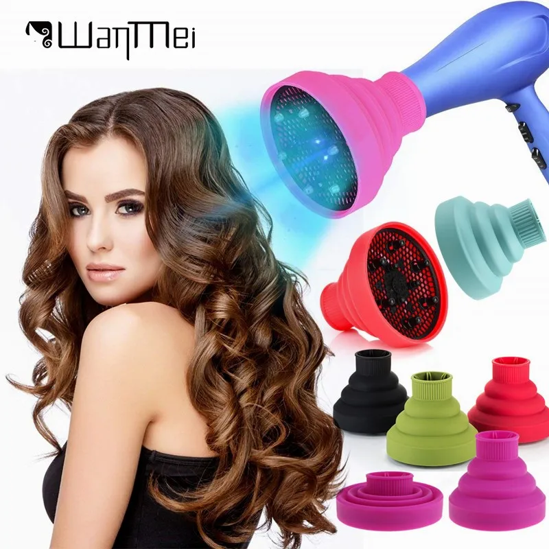 Diffuseur De Sèche-Cheveux En Silicone Accessoire Portable Pliable