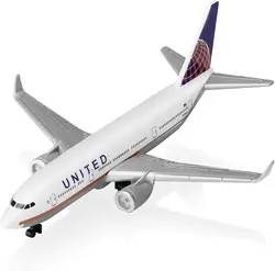 Alloy Metal Aeroplane Toy - 1/400 Scale 16cm Children's Gift (B747 United 16cm)