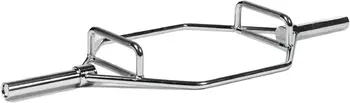 2in Hex Trap Bar, Weightlifting Deadlift Squat Barbell, Rated 500 LB, Knurled Grips, Bent Over Rows, Squat Jumps 1
