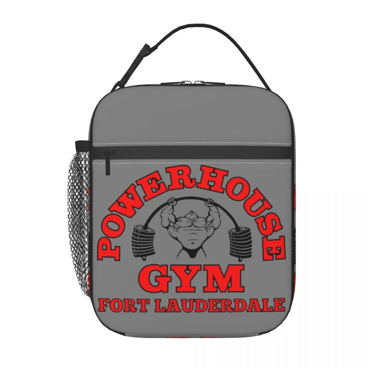 Powerhouse Gym Insulated Lunch Tote Bag for Women Fitness Building Muscle Portable Thermal Cooler Food Lunch Box Travel
