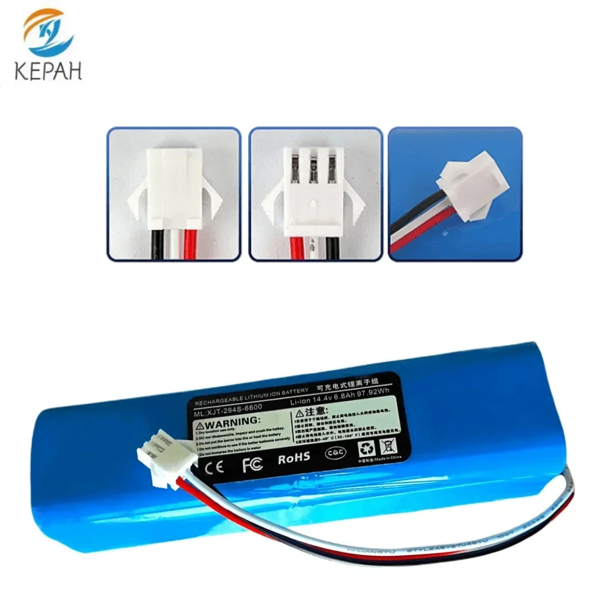 Rechargeable Battery Vacuum Cleaner Battery Suitable for Lydsto R1 Rodmi Eve Plus M7 Pro M8 Pro M9 U6 vacuum cleaner 6800Mah original rechargeable lithium-ion battery