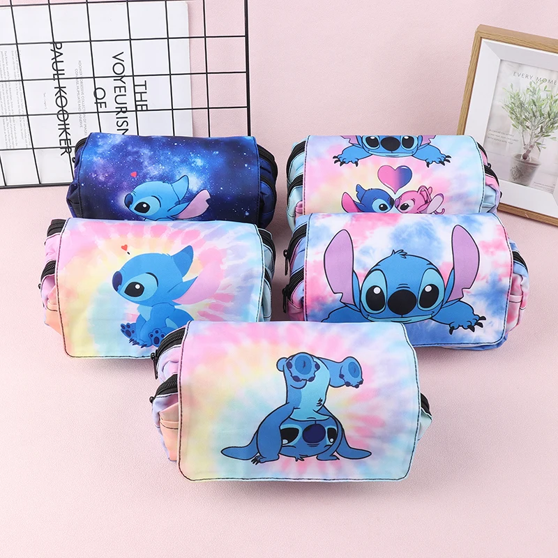

1Pc Anime Figure Stitch Pencil Case Bag Pencil Eraser Kawaii Students Children School Supplies Kids Gifts Toys