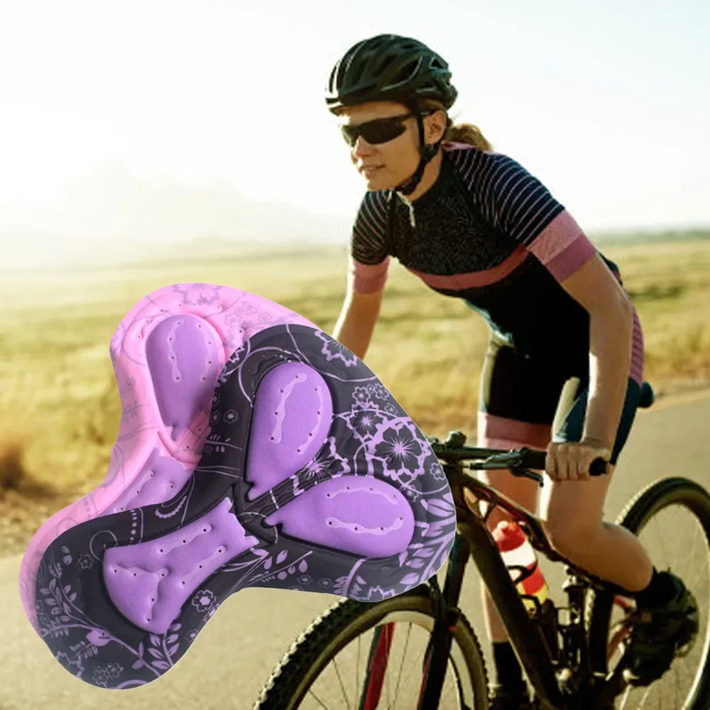 Paar-Fahrradhosenpolster, hochdichte Schwamm-Fahrradpolster, MTB, weiche, verdickte Fahrradsitzpolster für Rennräder, Unisex – Detail 4