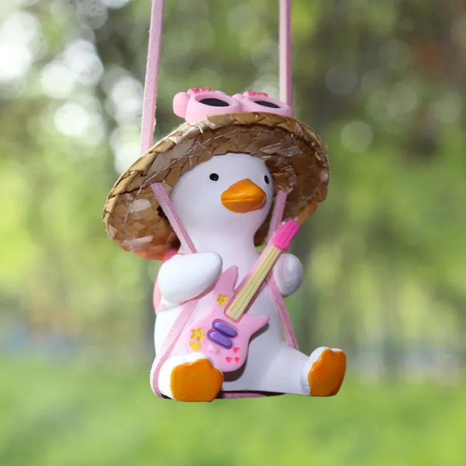 Pendentif Voiture Swing Dessin Animé Mignon Petit Canard Ornements