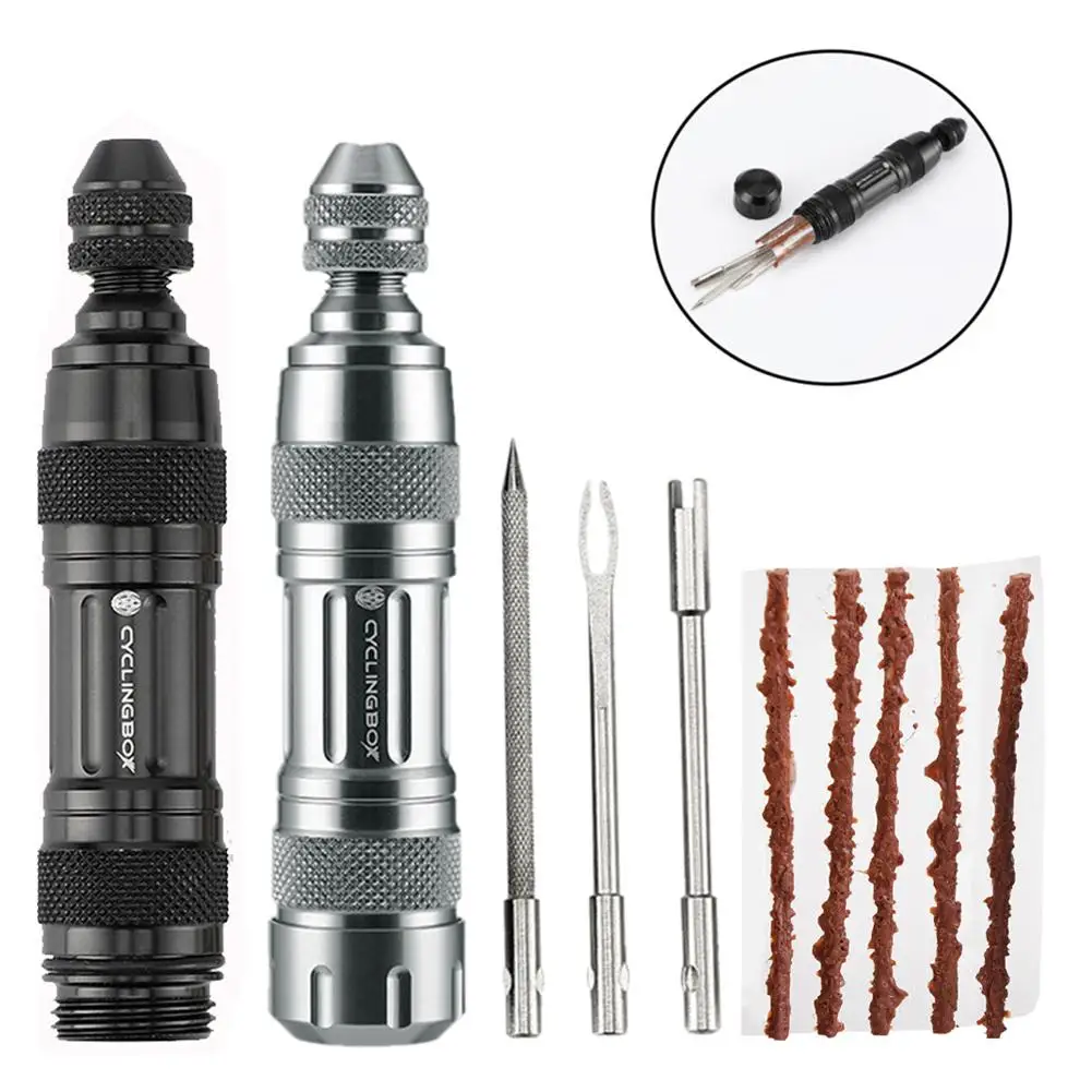 Bike Tubeless Tire Puncture Kit Scooter Motorcycle Bicycle Tyre Repair Tool Portable Outdoor Accessories 1