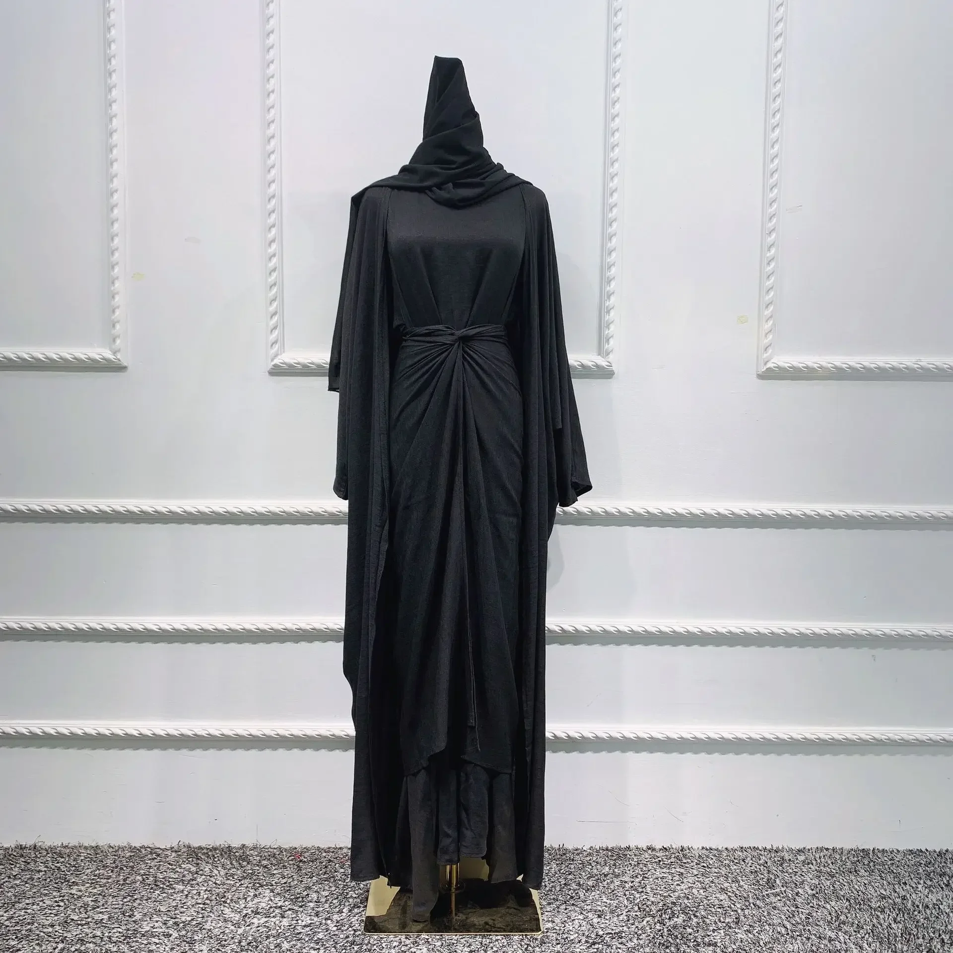 アバヤ-女性のための着物セット,イスラム教徒の女性のための衣装
