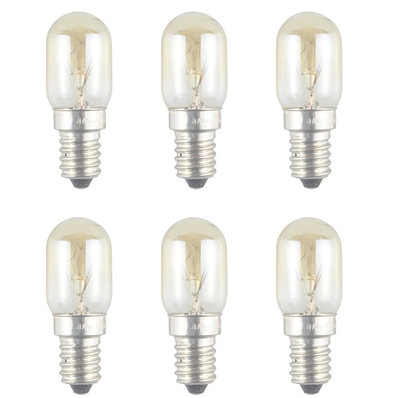 6 Pieces Convenient Replacement Bulb Easy Installation Oven Bulb 220V 20W Lamp Microwave Light Bulb for Microwaves New Dropship