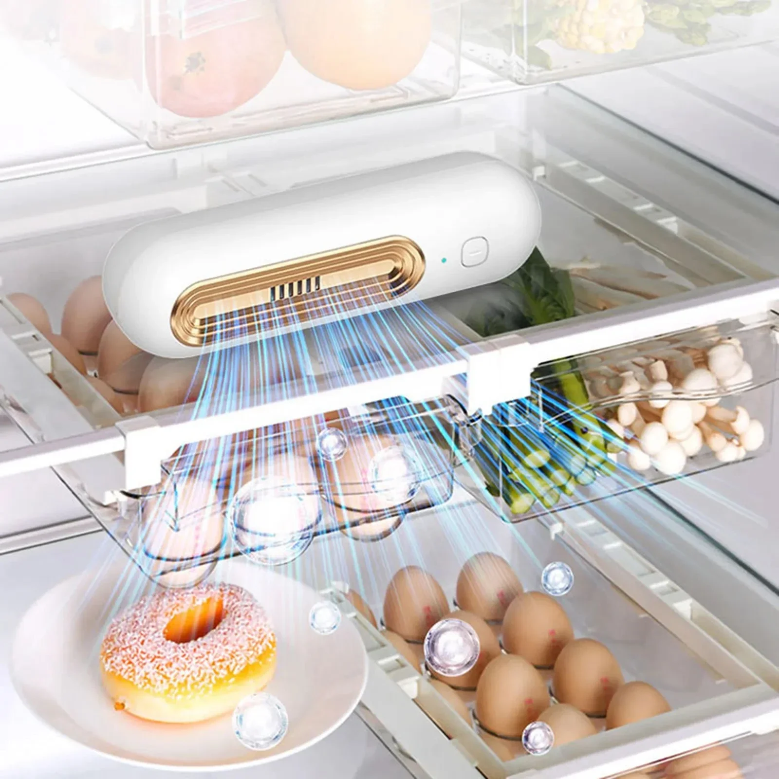 O3 Ozone Generator Air Purifier Refrigerator Deodorizer Food Shelf Life Extender Remove Smoke Pet Toilet Smell For Car Closet