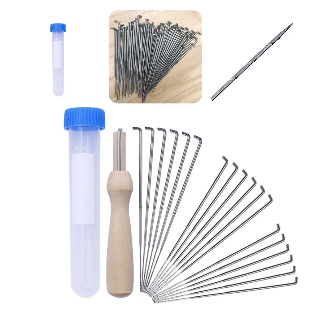 Description Picture 2 of item20pcs/set Sewing Needles 3 Sizes Felting Needles Artesanato Wool Felt Pocked Needles Set DIY Craft Felt Tools With Wood Handle