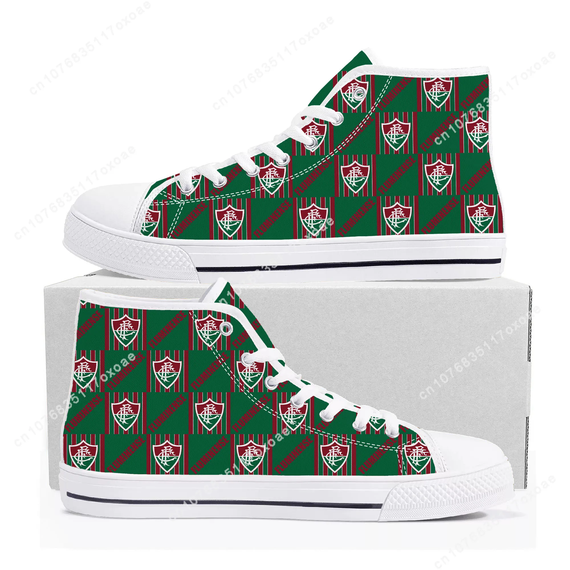 Fluminense brazil football High Top Sneakers Mens Womens Teenager High Quality Canvas Sneaker couple Casual Shoe Customize Shoes