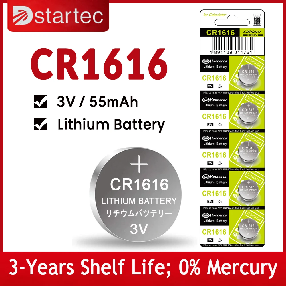 Cr1616 Lithium Coin Cell Battery Cr1616 1616 3v Lithium Battery 3v