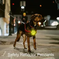 10PCS Cute Cat Paw Reflective Keychain Night Safety Kids Pet Double-sided Reflective Backpack Accessories Pendant 5