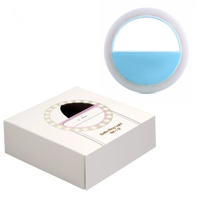 USB 충전 LED 셀카 링, 셀카 필 라이트 링 라이트, 라이브 휴대용 USB 충전 LED 셀카 플래시 라이트, 휴대폰용