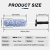 SEAMETAL Car Wash Brush Plush Premium Wheels Brush Non-Slip Handle Easy To Cleaning Rims Spokes Wheel Barrel Cleaning Mitt 2