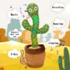 1pc Radiant Glowing Cactus Toy - Interactive Talking and Singing, Twistable Sand Sculpture Design - Perfect for Dogs and Cats 1