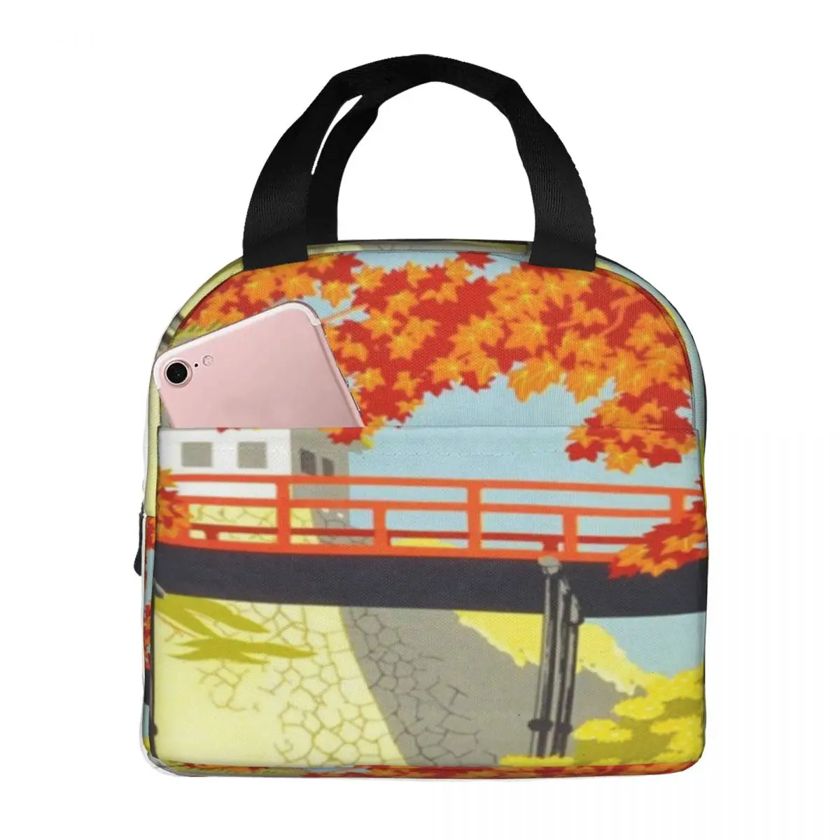 

Visit Japan Thermal Insulated Lunch Bags Meal Container Food Storage Bags Large Tote Lunch Box Work Boy Girl