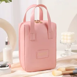 Deluxe Portable Makeup and Toiletry Organizer with Ample Storage Capacity (Pink)