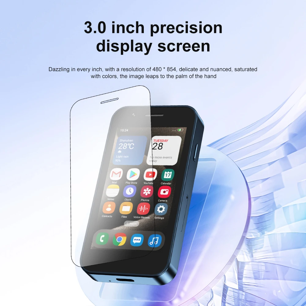 2024 New Design SERVO KING2000 Mini Smartphone Android System Dual SIM 3G WCDMA Wifi Google Play 2GB+16GB Palm Intelligent Phone 4