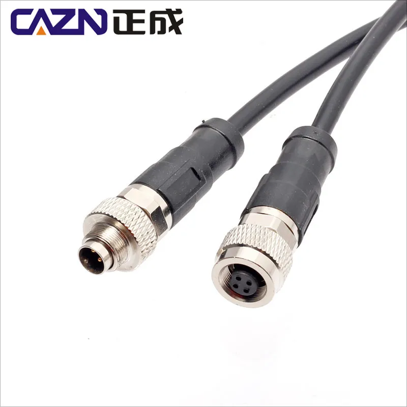 Conector de Cabo Angular Reto m9 Blindado sem Blindagem Pvc Pur Moldado Leads Medidores de Venda Quente Pinos