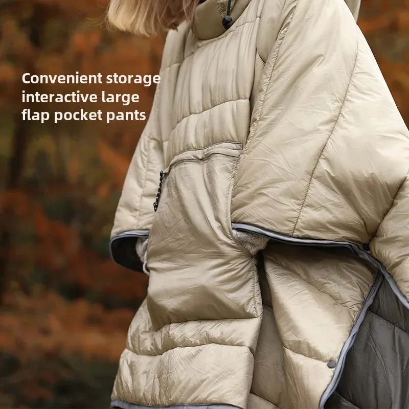 Outdoor Waterproof Warm Sleeping Bag, Sleeping Quilt for Camping, Winter Travel,
