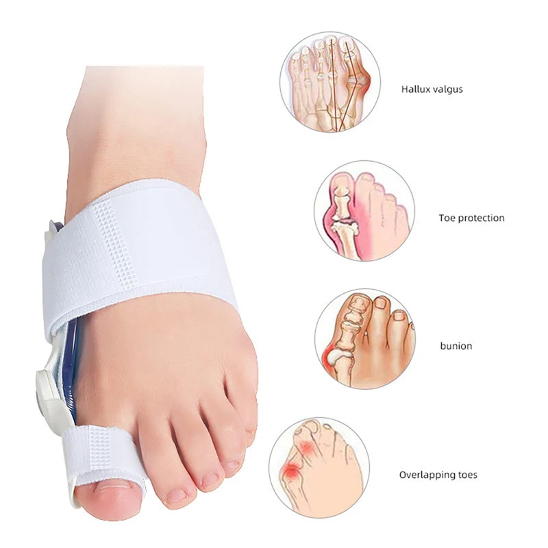 

1pcs Gel Bunion Splint Big Toe Straightener Corrector Foot Pain Relief Hallux Valgus high quality