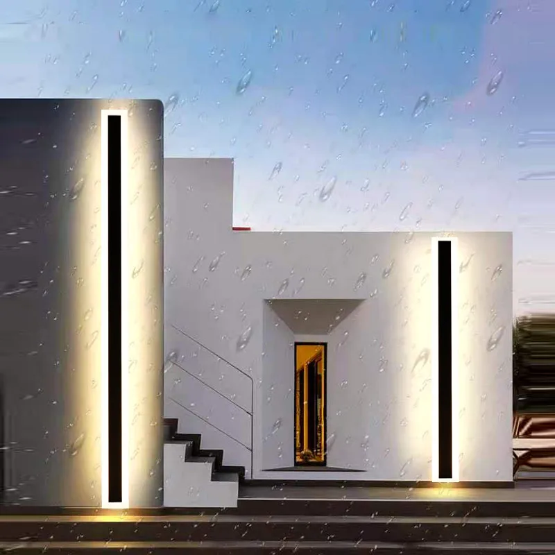 Moderne wasserdichte Outdoor lange Streifen LED Wand leuchten IP65 moderne-wasserdichte-outdoor-lange-streifen-led-wand-leuchten-ip65