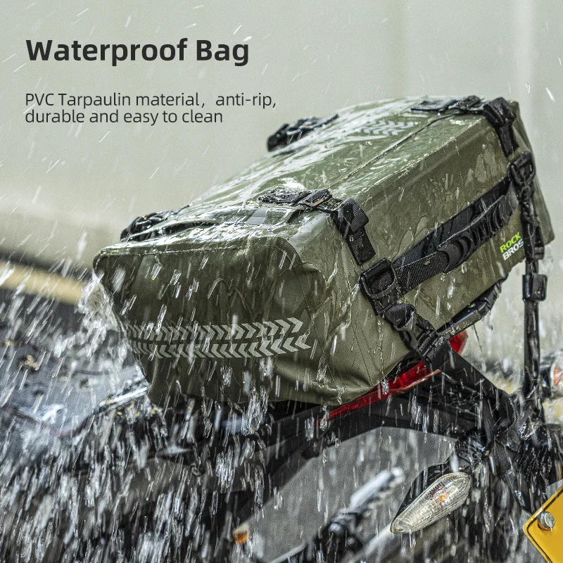 ROCKBROS Motrcycle Bag Rear Carrier Trunk Waterproof 30L Large Capacity
