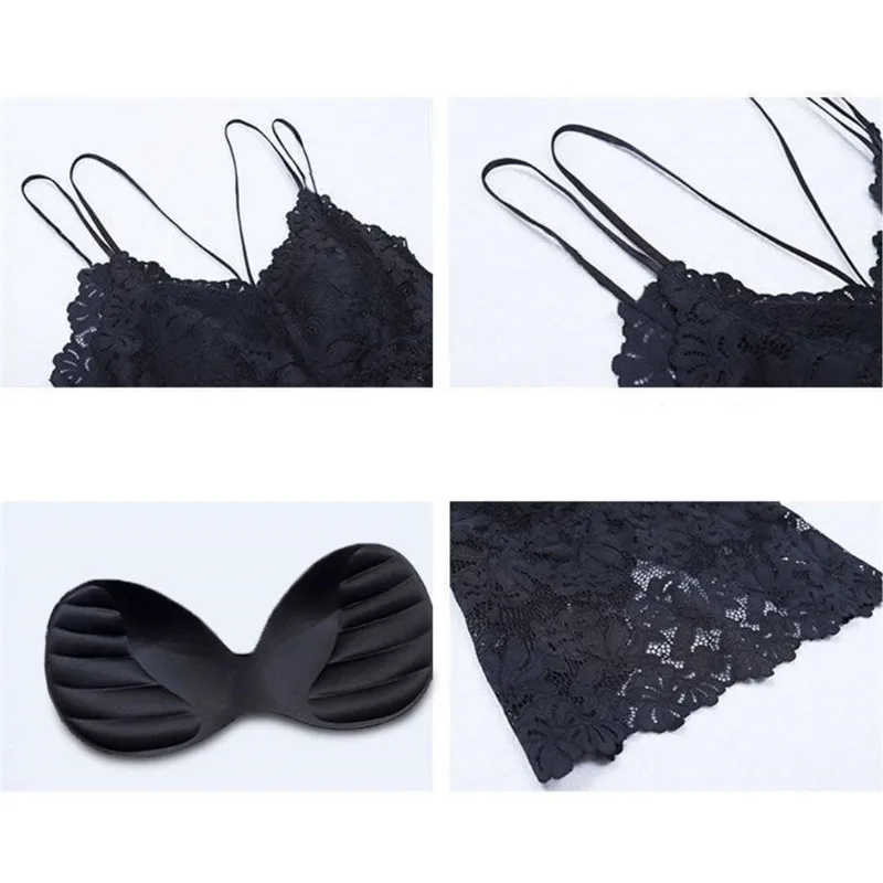 Sexy Women Lace Bralette Bralet Bra Bustier Crop Top Comfortable