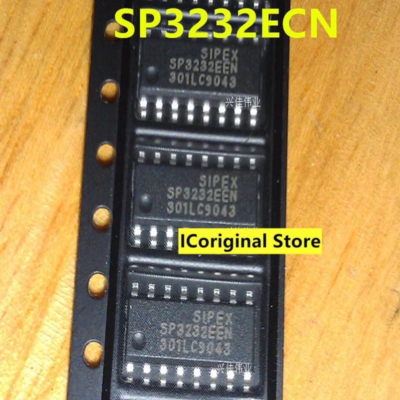 

New and original SP3232 SP3232ECN SP3232EEN transceiver RS232 3.3V-5V SOP-16 The integrated circuit