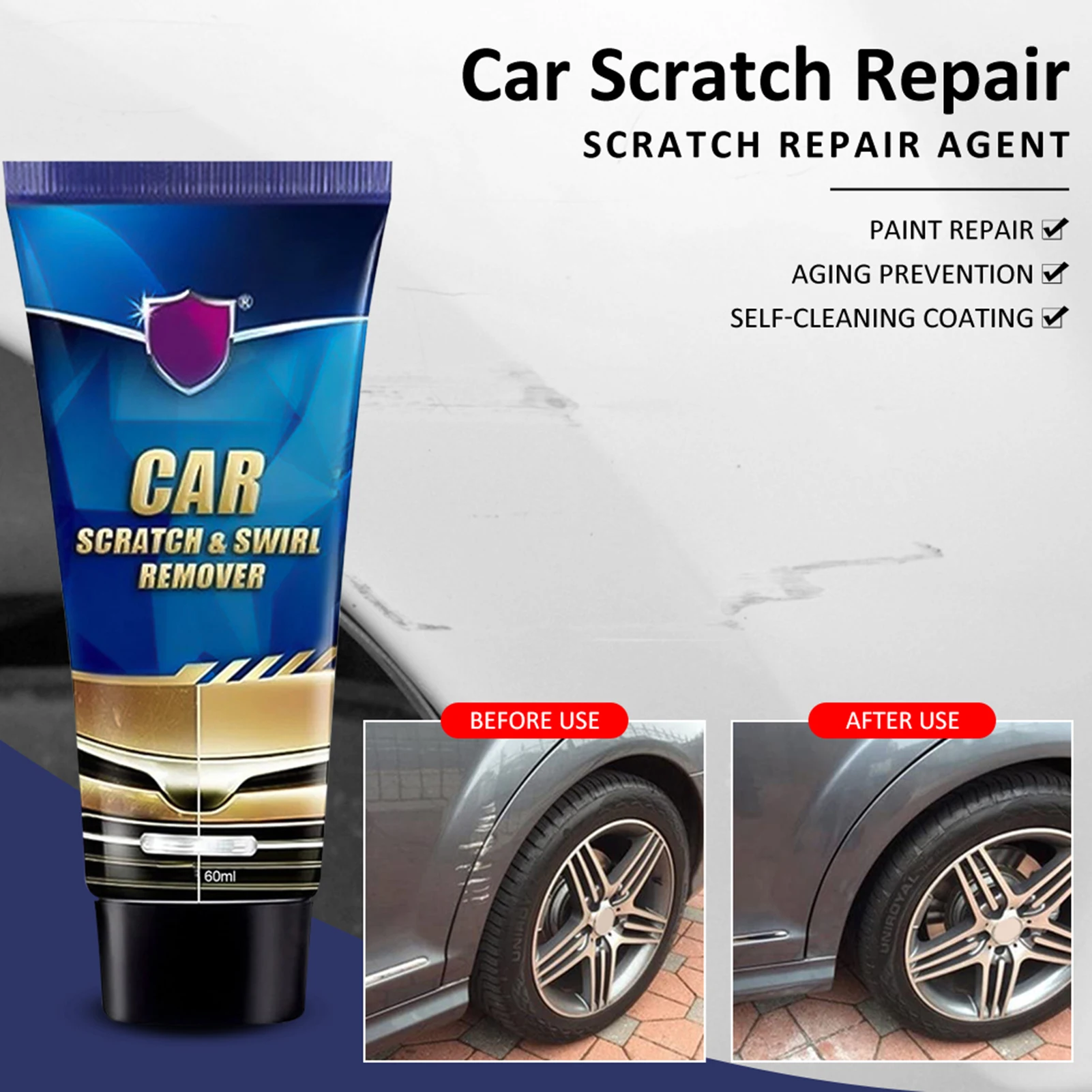 black car wax Car Scratches Remover Cream Car Scratches Repair Effective Polish And Paint Restorer Rubbing Compound For Swirl Marks Water meguiars scratchx