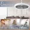 IRALAN Modern  ceiling fan with light LED Fan Light E27 Screw Fan Light Remote Control  Light Fan Ceiling Room decoration 4