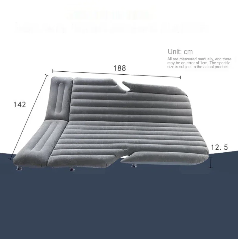 Car Travel Bed Foldable Twin Mattress SUV Trunk Automobile Mattress Outdoor Cushions Sleeping Bed Backseat Air