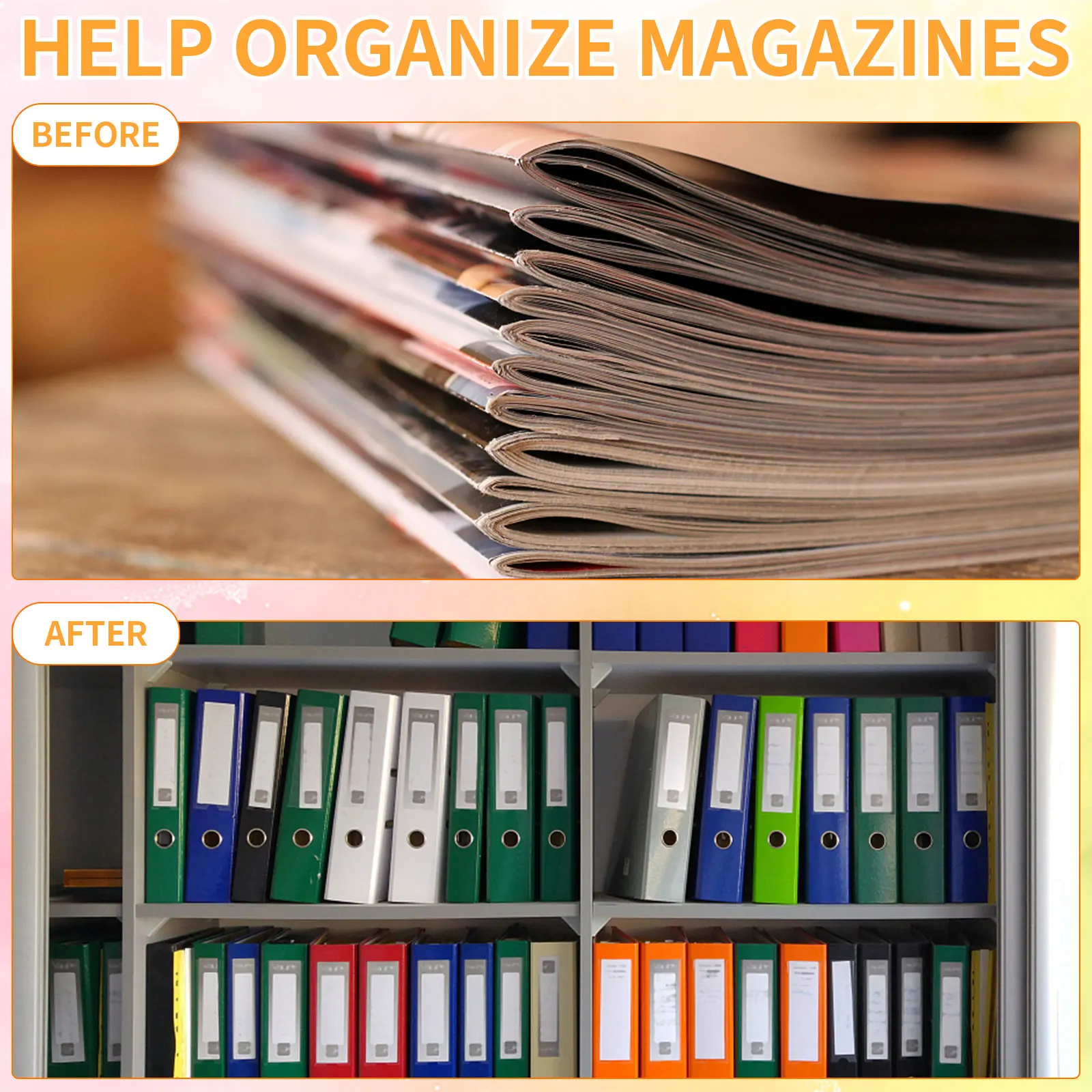 [k]100개 3홀 홀더(11.8인치 플라스틱 니저 3링 바인더 삽입 스트립 투명)