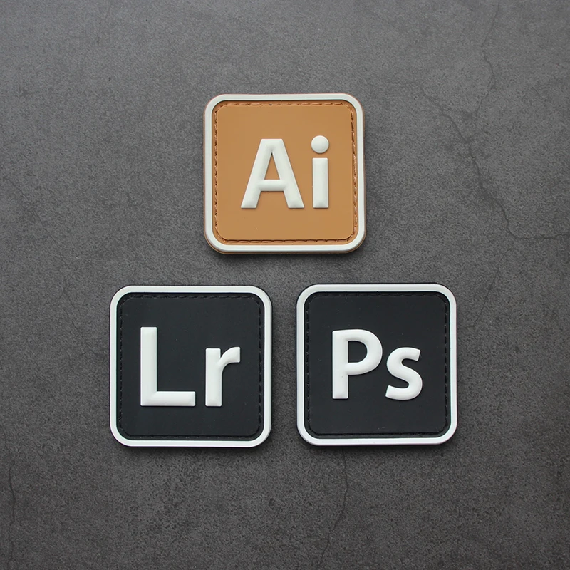 Luminous 3D PVC Rubber Morale Badge - Creative DIY Accessory
