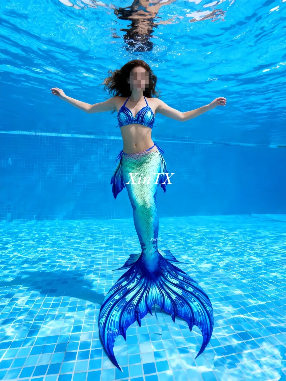 NEW Arrival Big Mermaid Tail!Adult Women Aquarium Diving Show