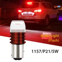 

1X 1156 BA15S 1157 BAY15D Car Brights White Red Strobe Lamp 5630 3SMD Led Car Brake Reverse Turn Signal Tail Flashing Light 12V