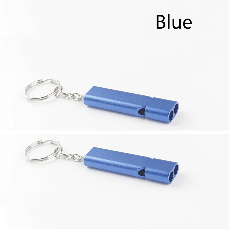 Sifflet De Survie Double Tube En Alliage Titane - 120dB, EDC, SOS - Neuf