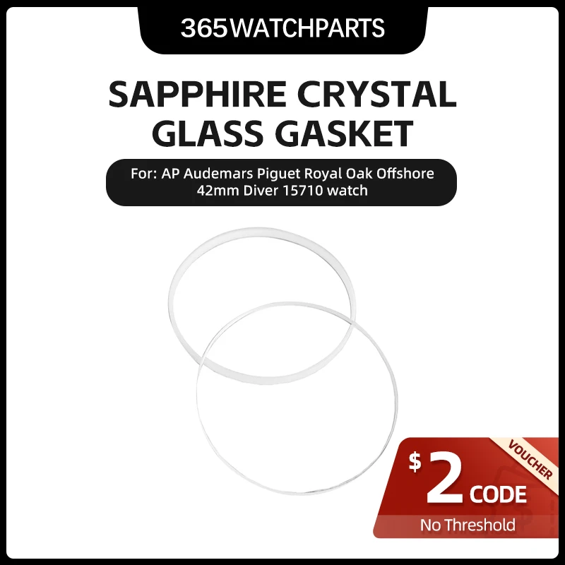 Orologi In Cristallo Zaffiro La Guarnizione In Vetro Per Ap Audemars Piguet Roo Royal Oak Offshore 42Mm Diver 15710 Orologio Automatico