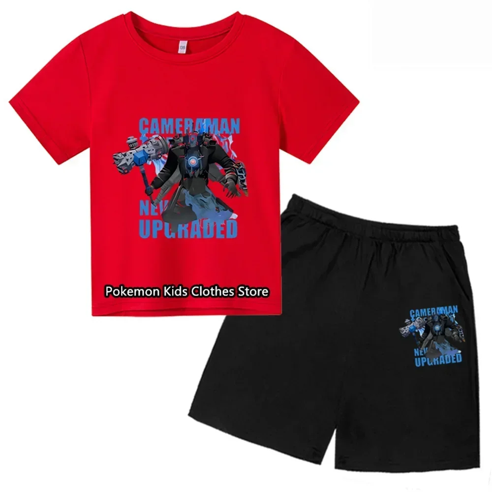 Kids Game Skibidi Toilet Tshirt Set Boys Game SpeakerMan Camcorder Man Tv Man Children Clothing Baby Girs Sweatshirt Teen Tops 5