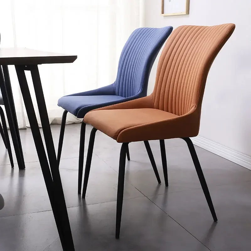 

Dining Room Chairs Home Modern Minimalist Coffee Chair Hotel Dining Table Chair Stool Artificial Leather Nordic