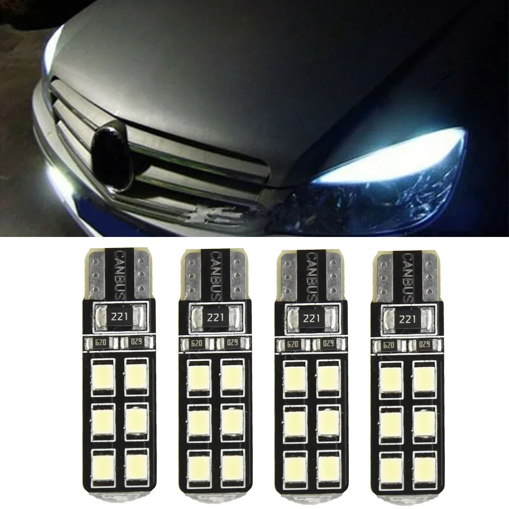 

Durable LED Lights Eyelid Light Bulb T10-12SMD-2835 6000K Accessories Auto Error Free Eyebrow For Mercedes-Benz