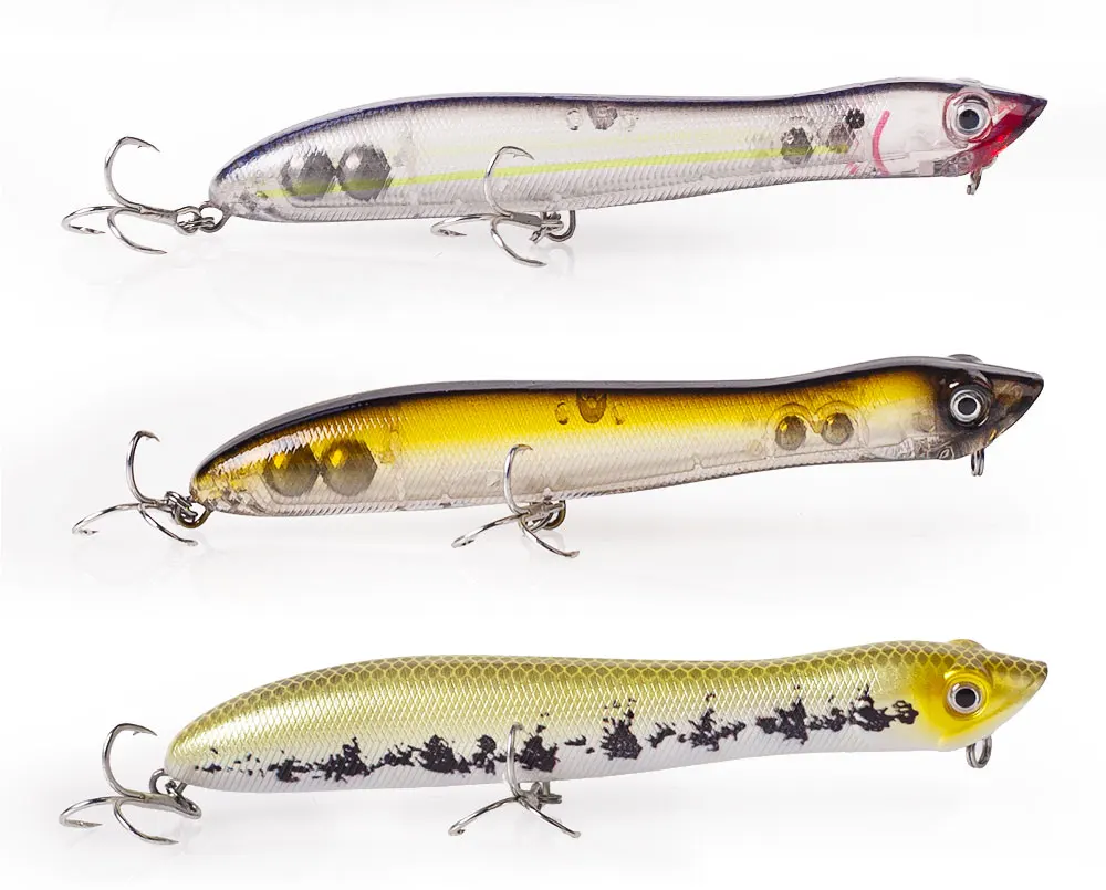 120mm/18g Topwater Pencil Popper Schwimmender Angelköder Snakehead Wobbler Tackle Baits Minnow für Schnapper, Flunder, Bass, Chub – Detail 10