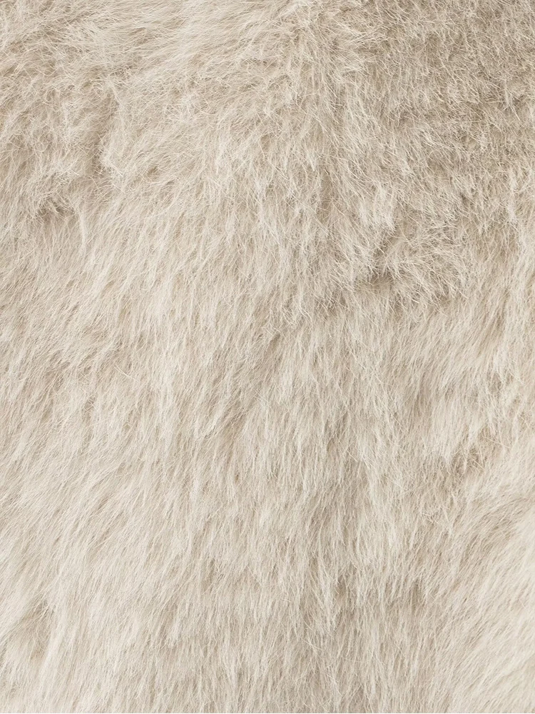 Women's Autumn Fur Vest New Streetwear Trendy Vintage Sleeveless Tank Tops Faux Fur Winter Coat Tops Casual Fur Coat Jackets