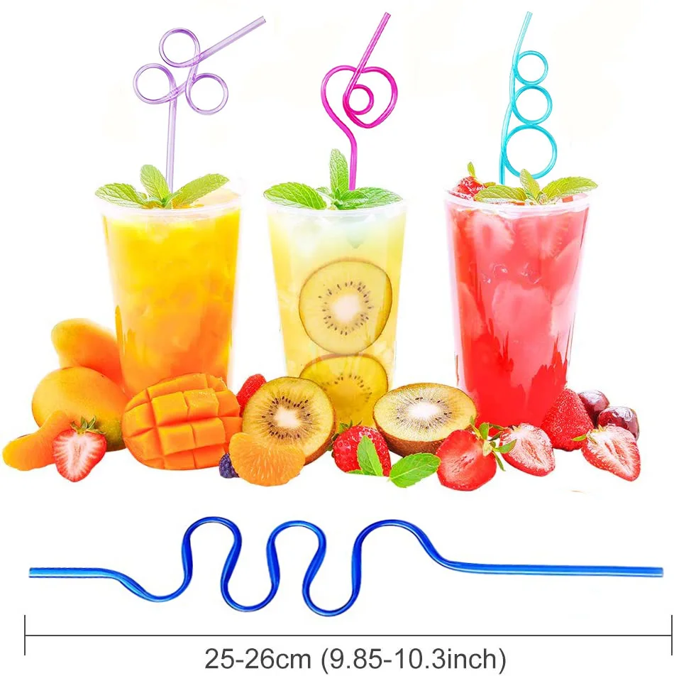 Crazy Unique Decoration Silly Plastic Drinking Straws  Bluk 10 Styles for Daily Party Festiivty Clod Drink BPA free
