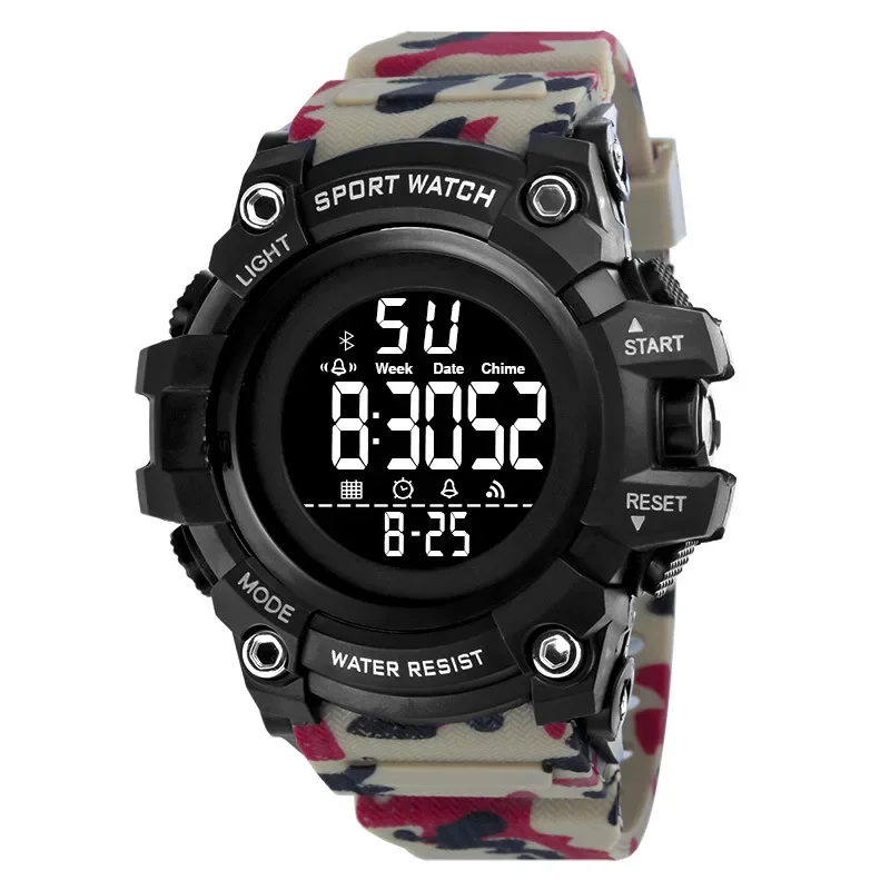 YIKAZE Military Sport Watches Waterproof Men's LED Digital Watch Big Dial Alarm Clock Multifunction Sport Watch for Man Kid Gift 2