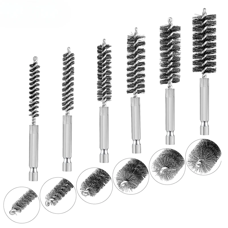 Stainless Steel Drilling Brush Twisted Wire Stainless Steel Cleaning Brushes For Electric Drill Impact Tool Cleaning 5