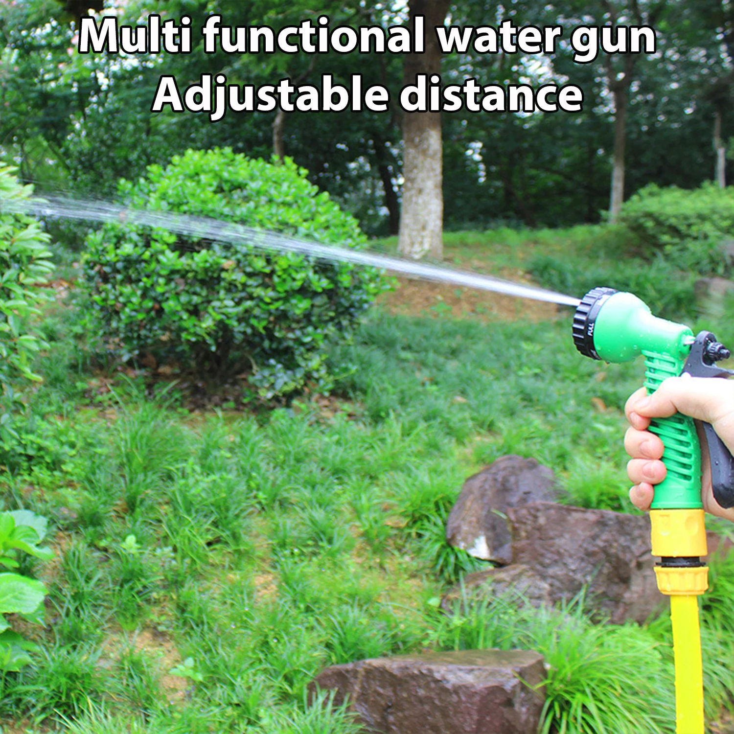 Car Wash Water Gun Many Pattern Garden Hose Nozzle Multifunctional Household Yard Sprayer