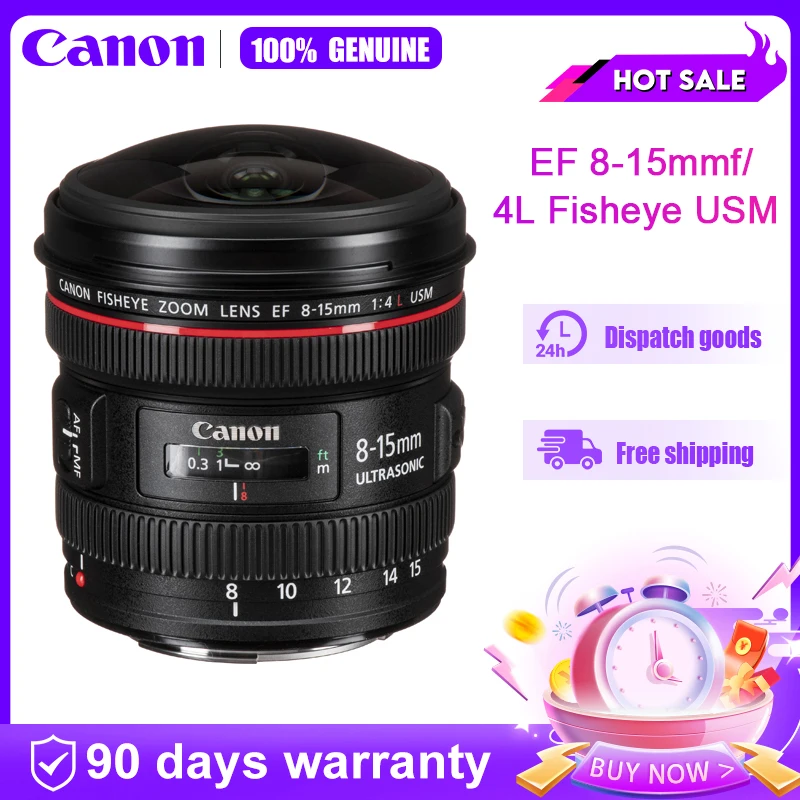 CANON EF8-15mm F4L FISHEYE USM　♯1188 Lente Canon Ef 8-15mm F/4l Usm Fisheye + Garantia Canon Ef Preto