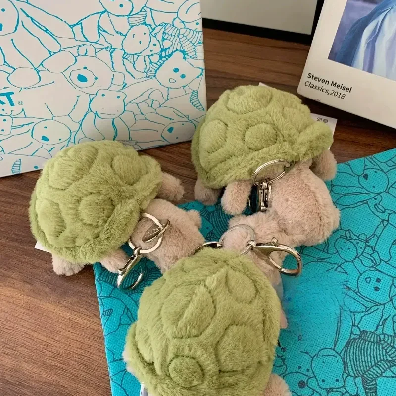 Jelly Mr. Timmy Turtle Cat Pendant Keychain Cute Bag Doll Plush Toy Key Ring Cute Turtle Plush Toy Pet Baby Doll Gifts plush keychain key chain plush doll plush toy